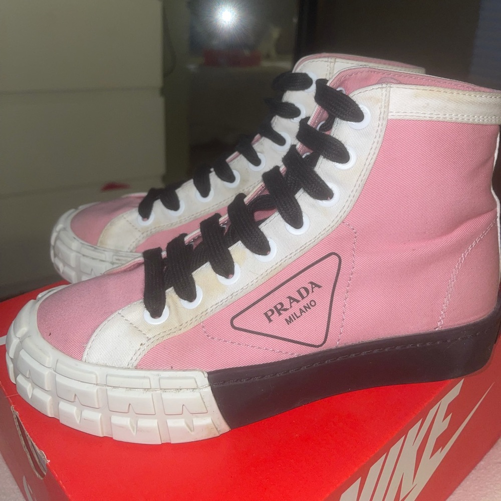 Prada high top sneakers